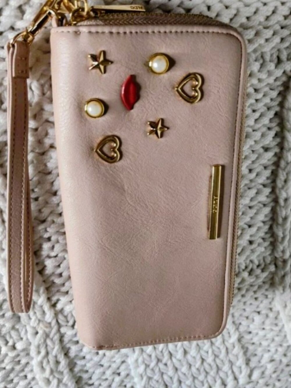 ALDO Double Zip Wristlet Wallet 8x4.5x1.5